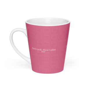 First Look, First Coffee Latte Mug