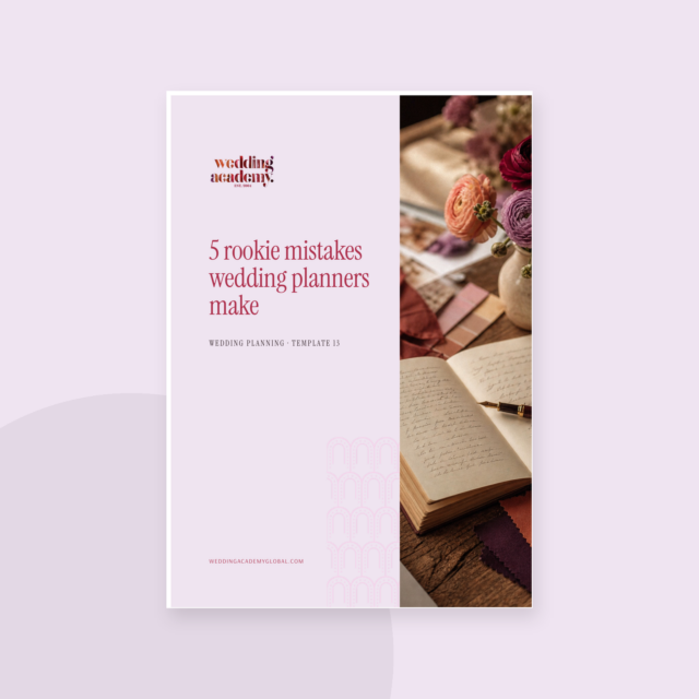 5 Rookie Mistakes Wedding Planners Make