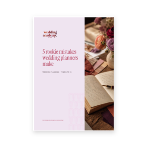 5 Rookie Mistakes Wedding Planners Make