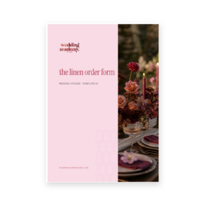 The Linen Order Form