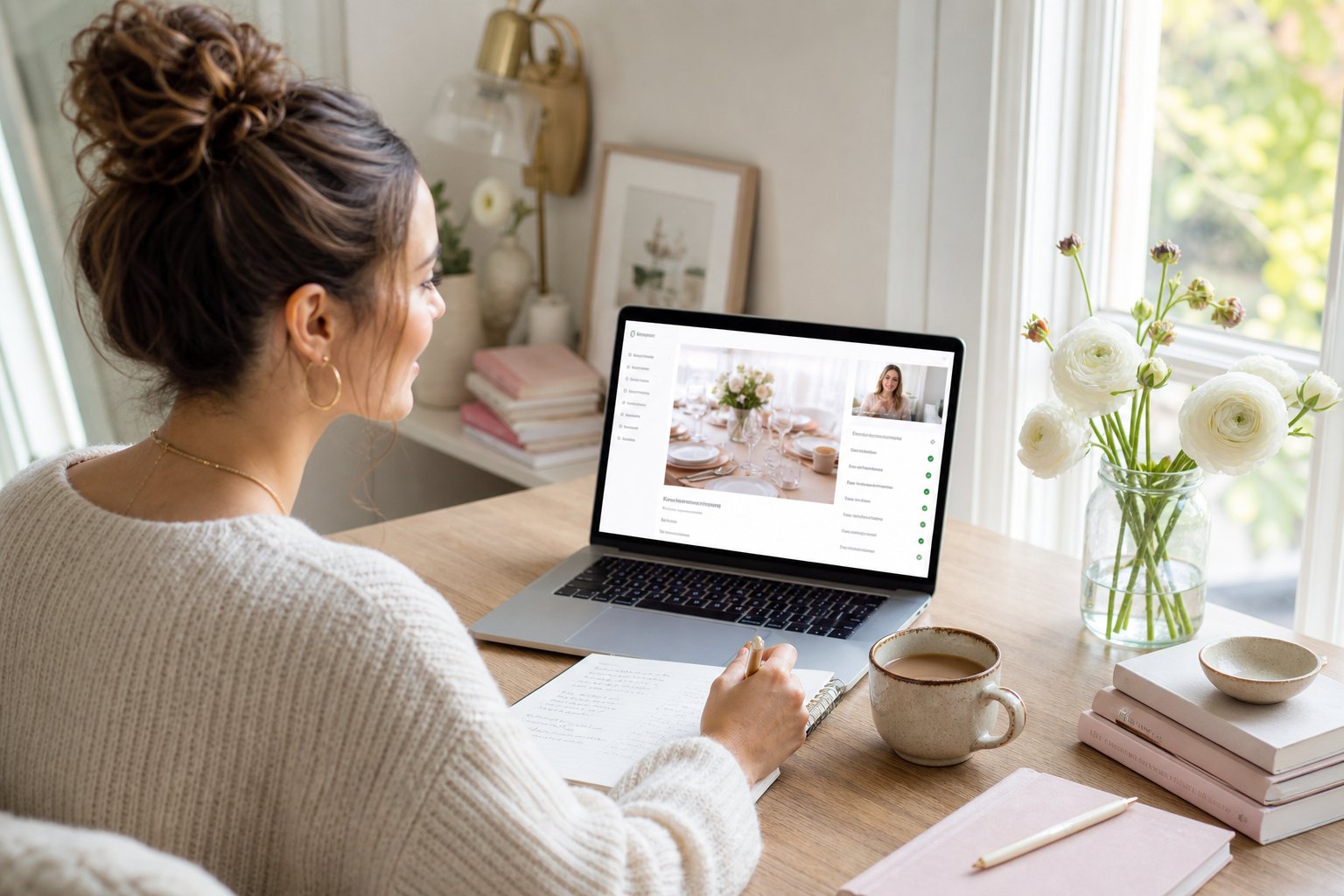 Wedding Academy | Wedding Planner Certification: Do You Actually Need One in 2026? Studying an online wedding planner certification course on a laptop at home