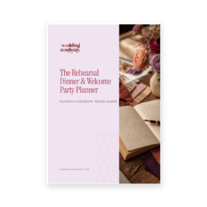 The Rehearsal Dinner & Welcome Party Planner
