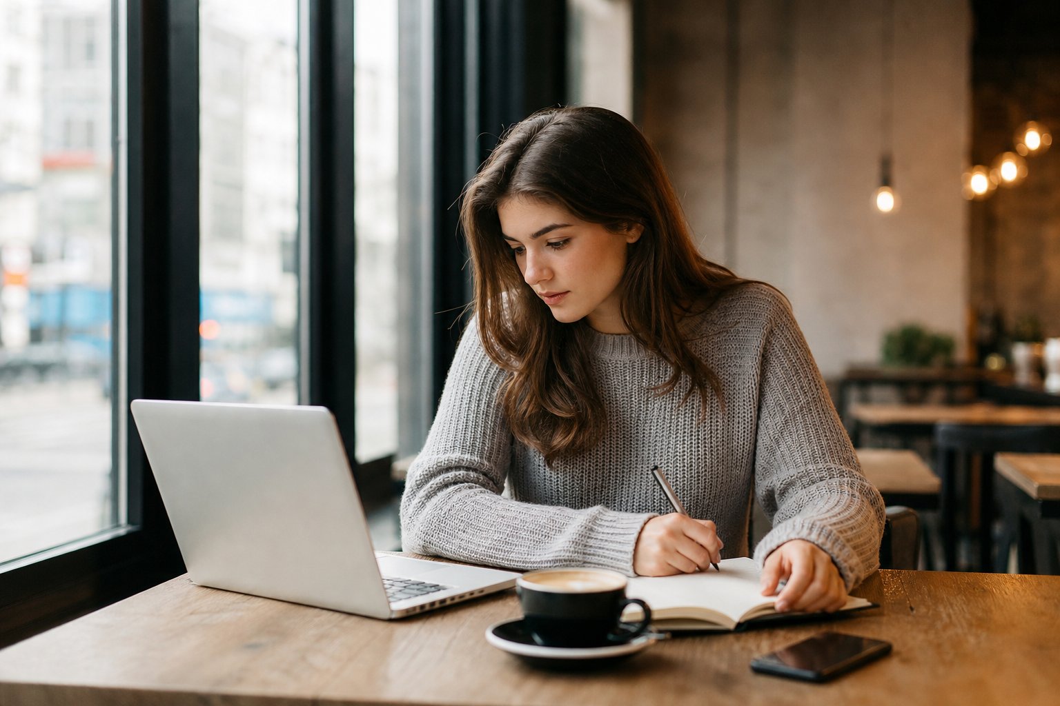 Student studying an online wedding planning certificate on a laptop