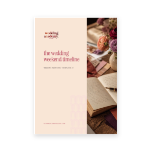 The Wedding Weekend Timeline