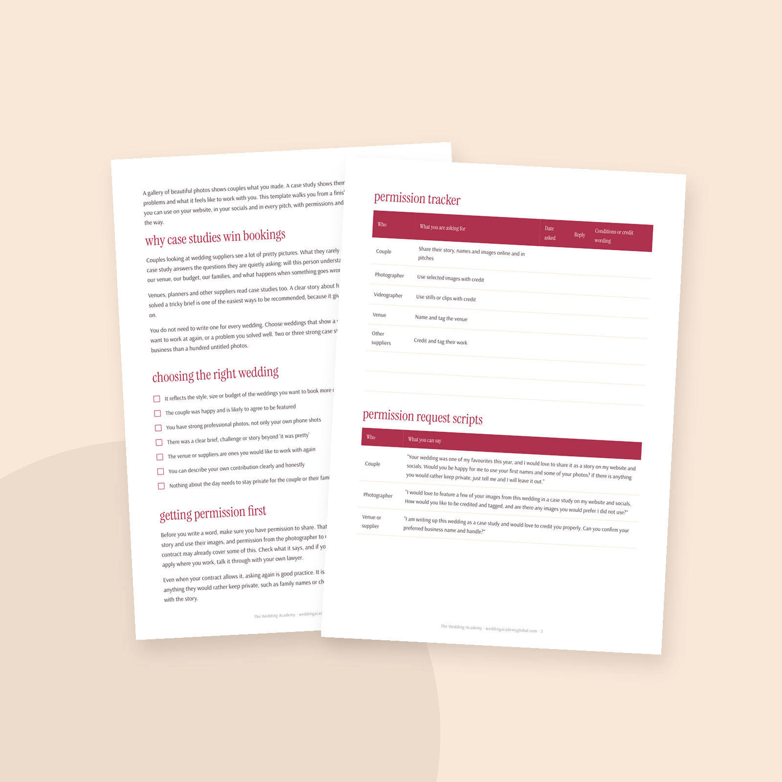 The Portfolio & Case Study Template - inside pages