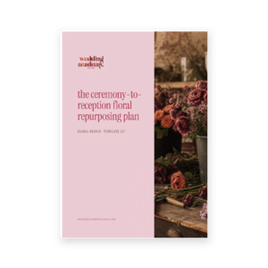 The Ceremony-to-Reception Floral Repurposing Plan