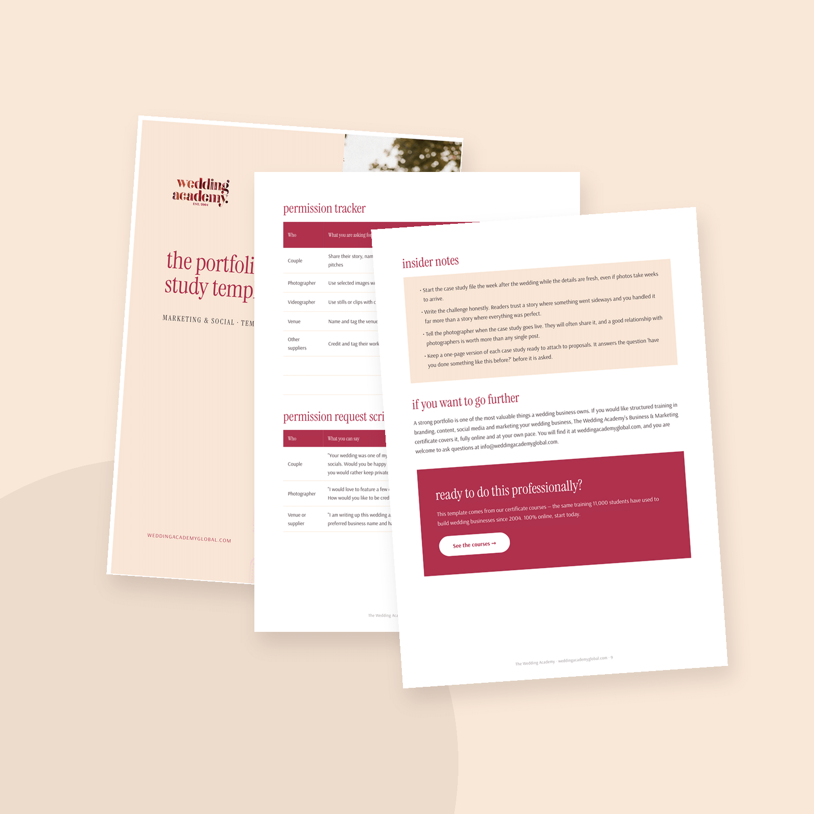 The Portfolio & Case Study Template - printable PDF template
