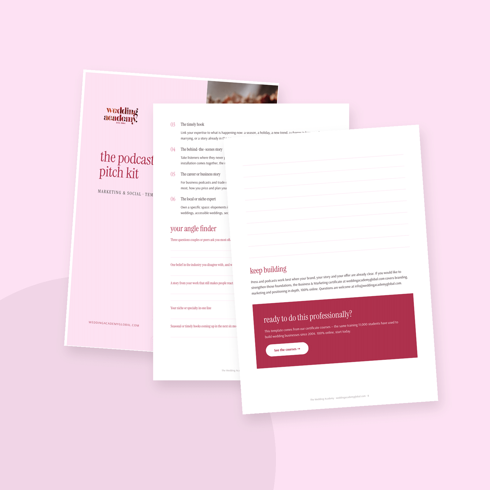 The Podcast & Press Pitch Kit - printable PDF template