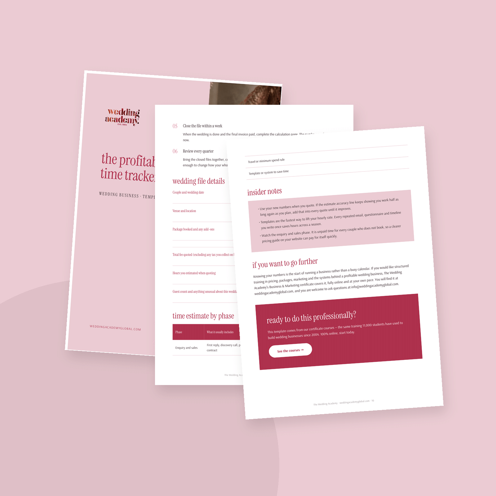 The Profitability & Time Tracker - printable PDF template