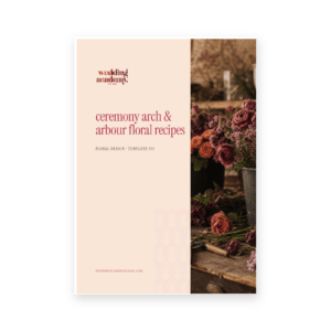 Ceremony Arch & Arbour Floral Recipes