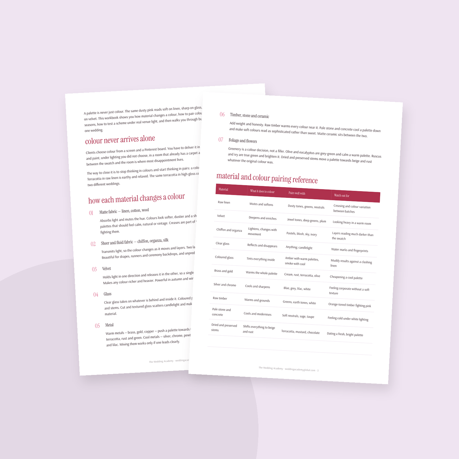 The Colour & Texture Pairing Workbook