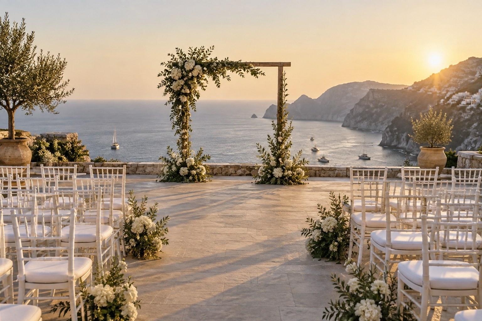 Wedding Academy | How to Coordinate a Wedding in a Different Time Zone destination wedding venue by the sea coordinated across time zones