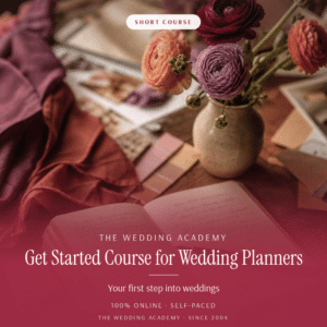 Get Started Course for Wedding Planners - online short course