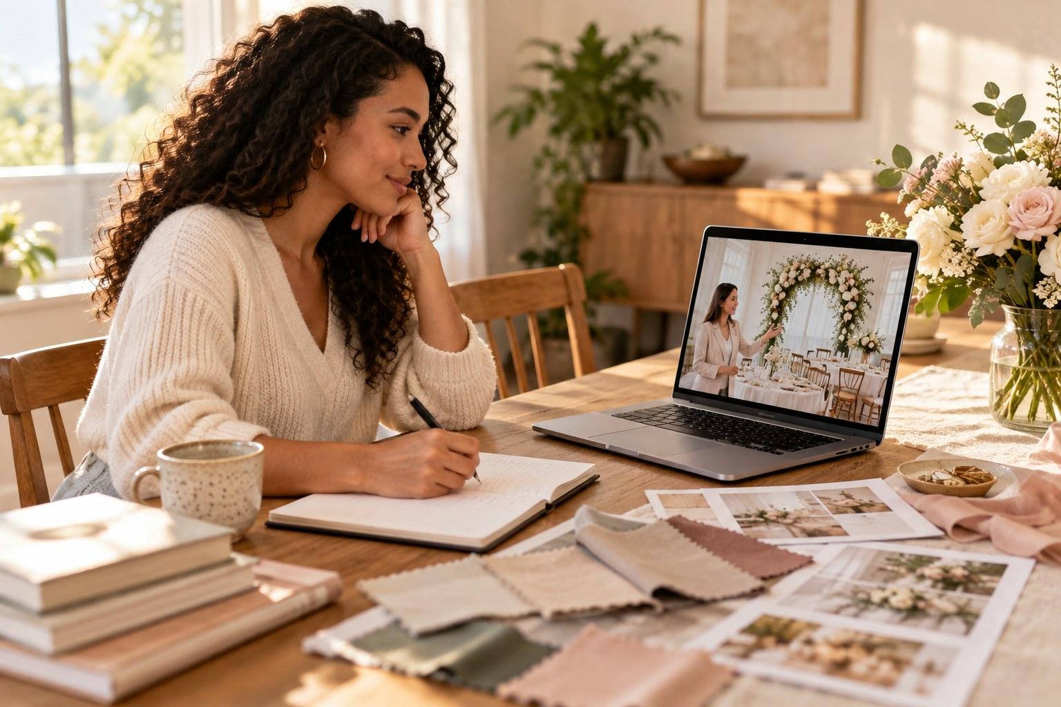 Aspiring wedding planner studying with no prior industry experience