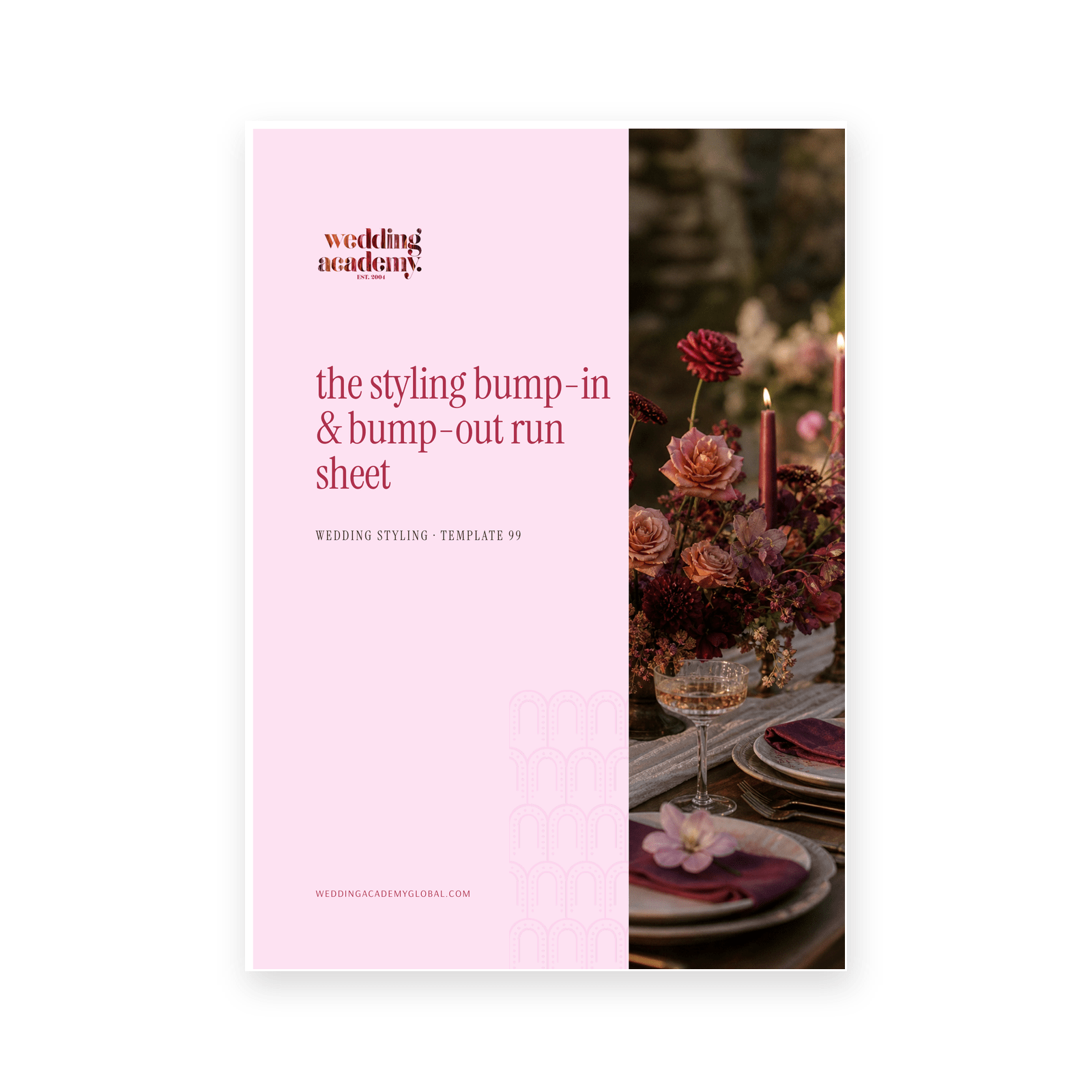 The Styling Bump-In & Bump-Out Run Sheet