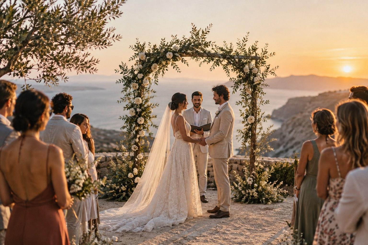 Symbolic wedding ceremony abroad after a legal ceremony at home