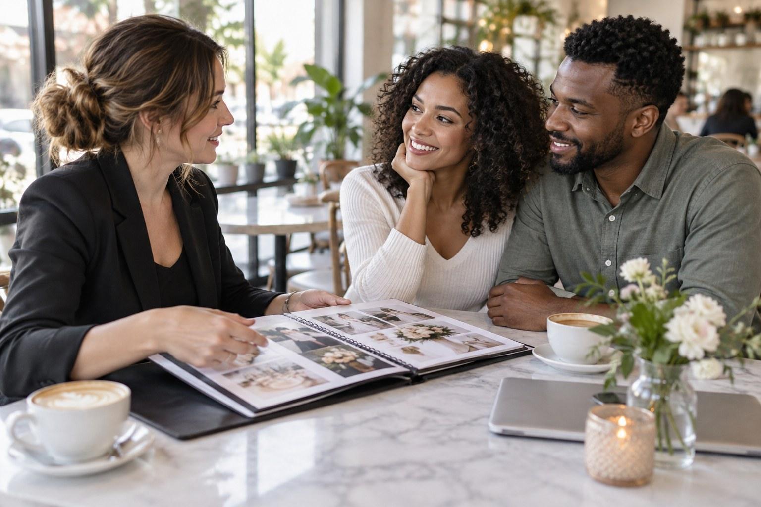 Wedding Academy | Wedding Client Red Flags: Warning Signs Planners Should Never Ignore wedding planner meeting a couple and setting clear expectations
