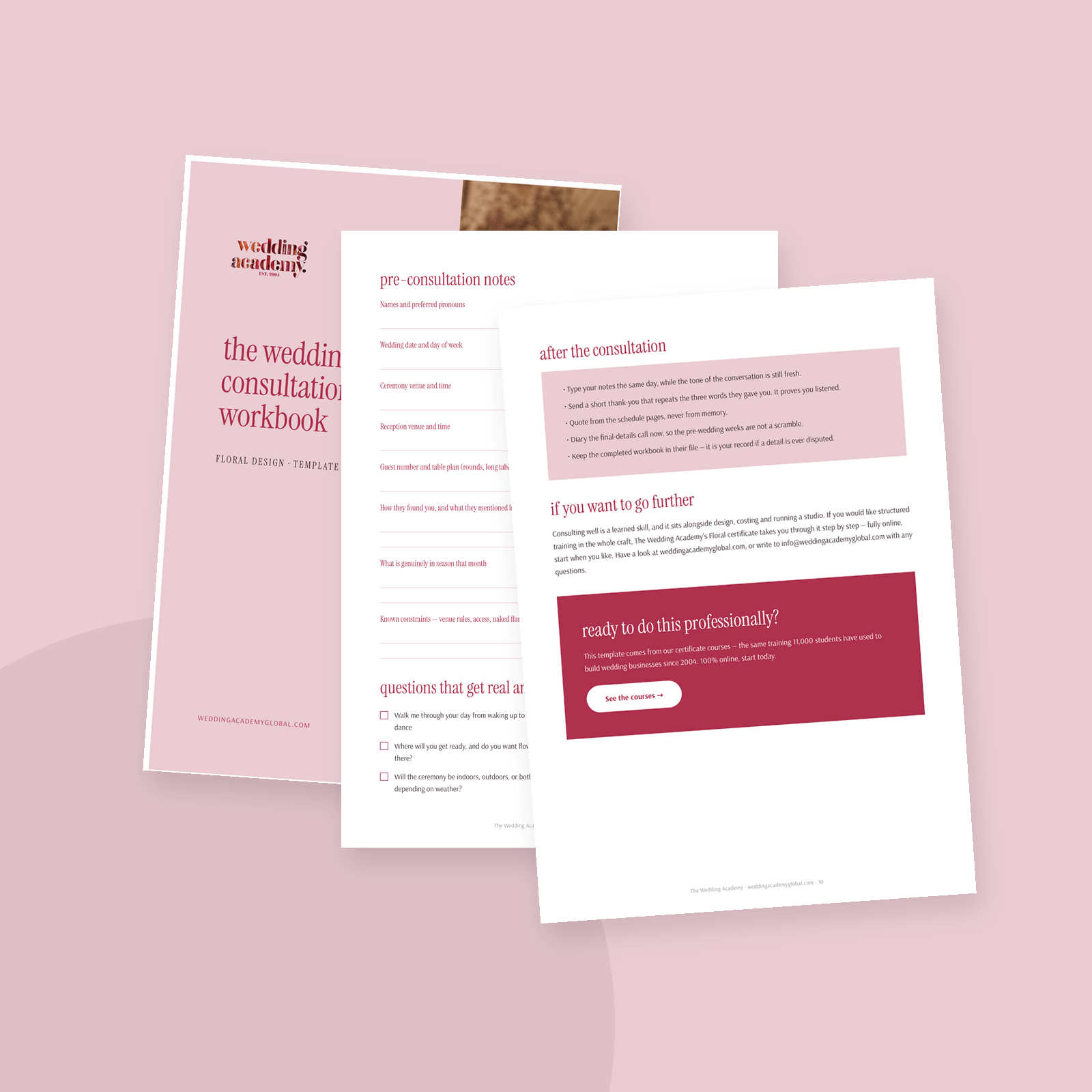 The Wedding Flower Consultation Workbook