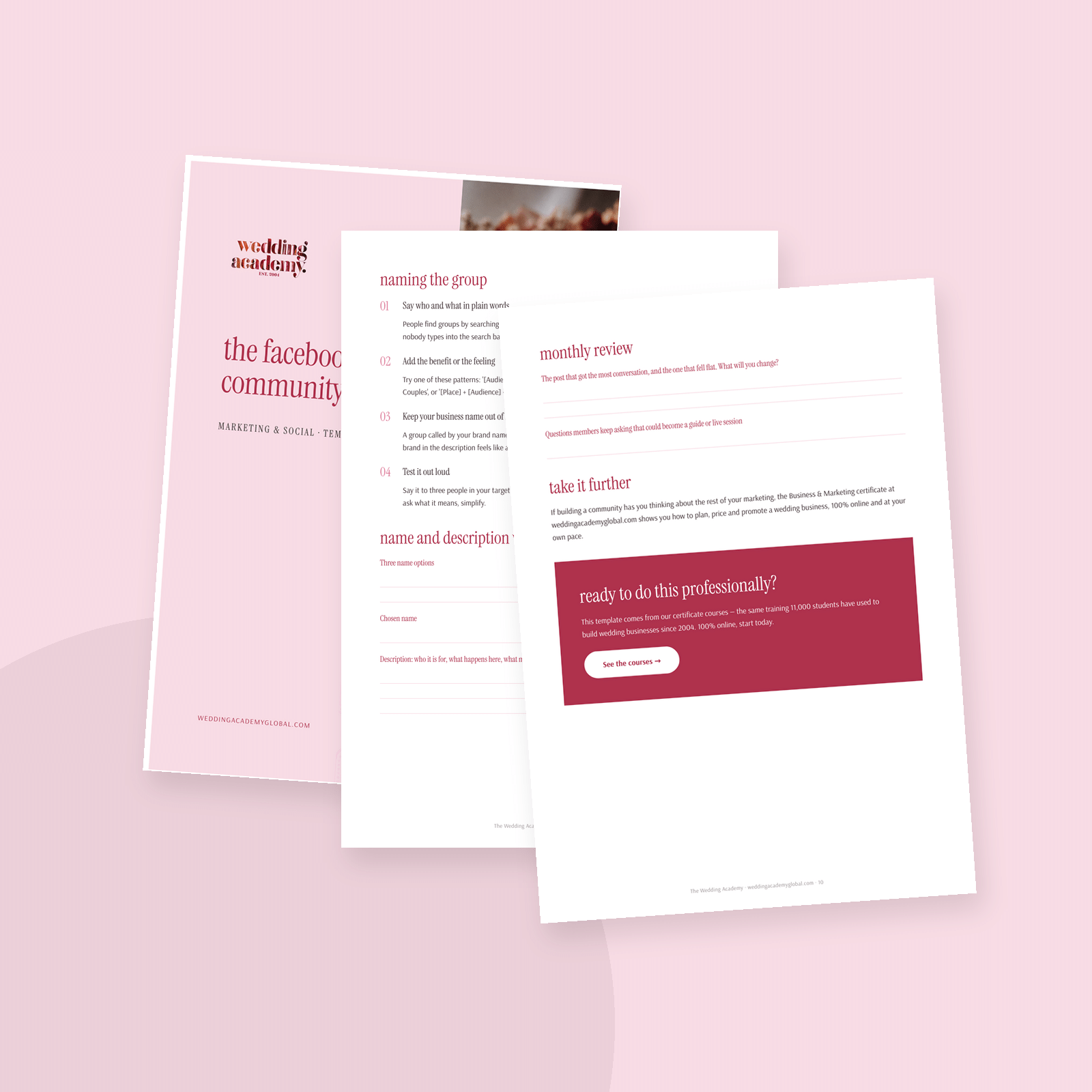 The Facebook Group Community Builder - printable PDF template