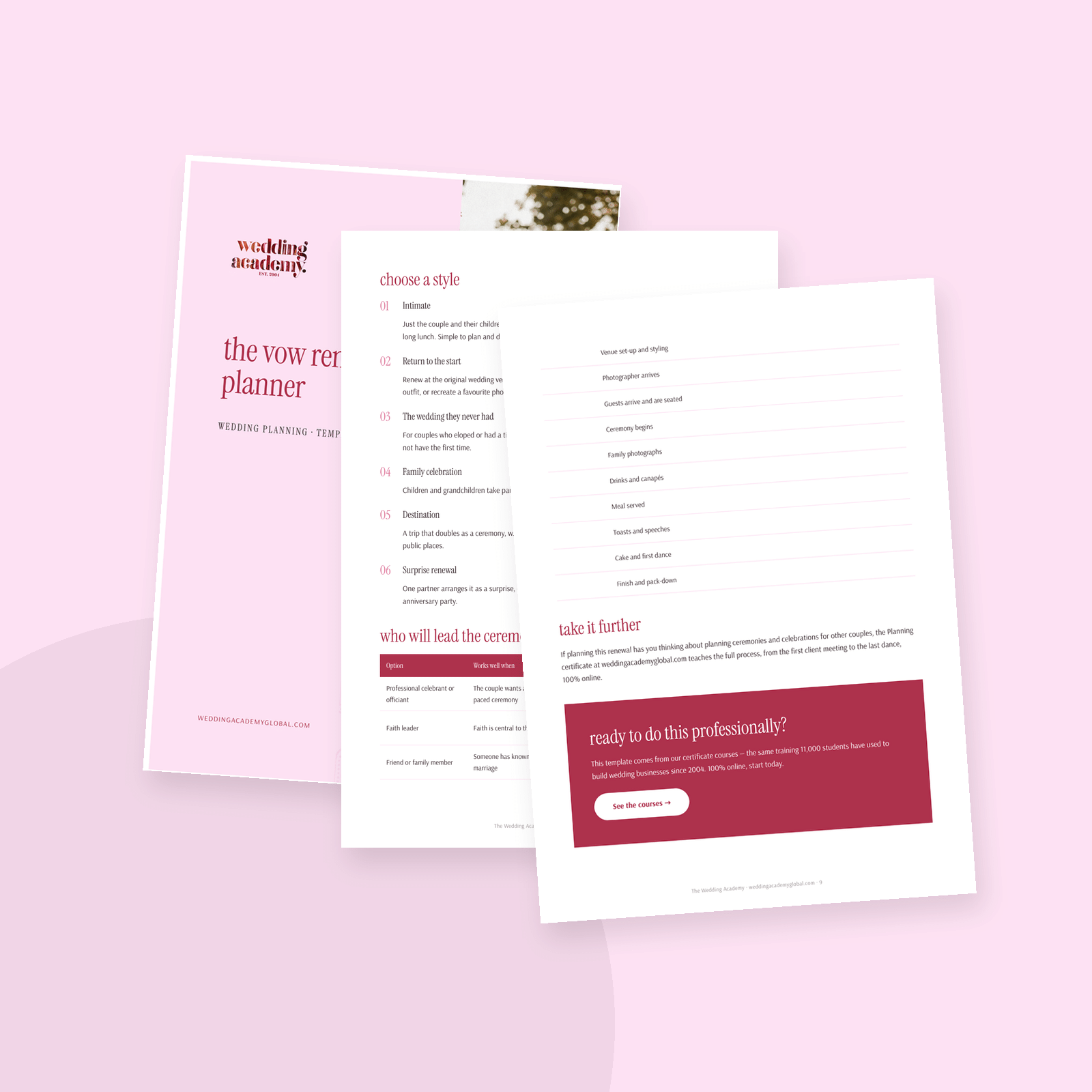 The Vow Renewal Planner - printable PDF template