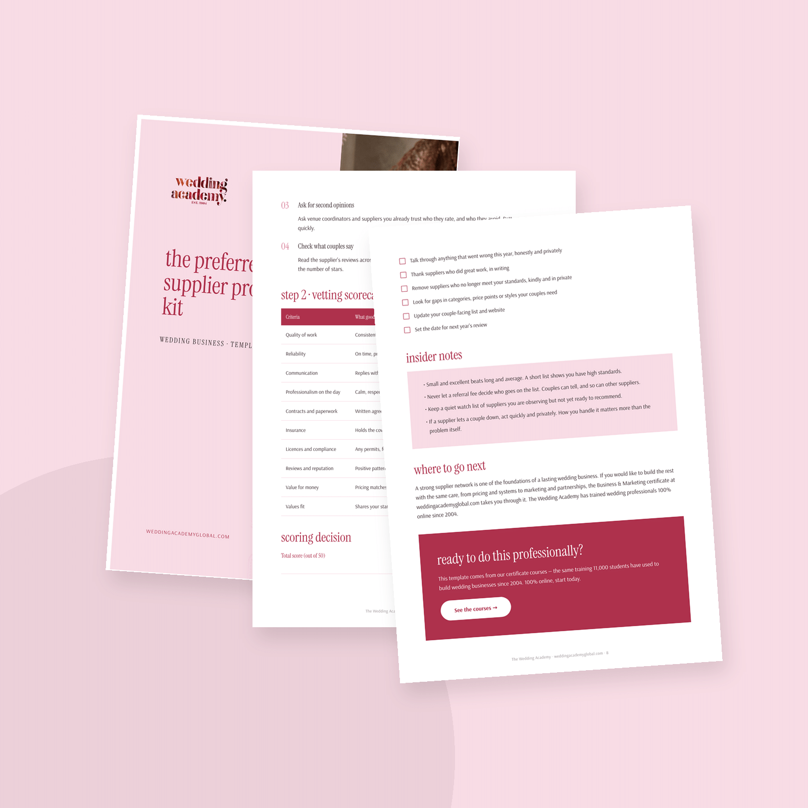 The Preferred Supplier Program Kit - printable PDF template