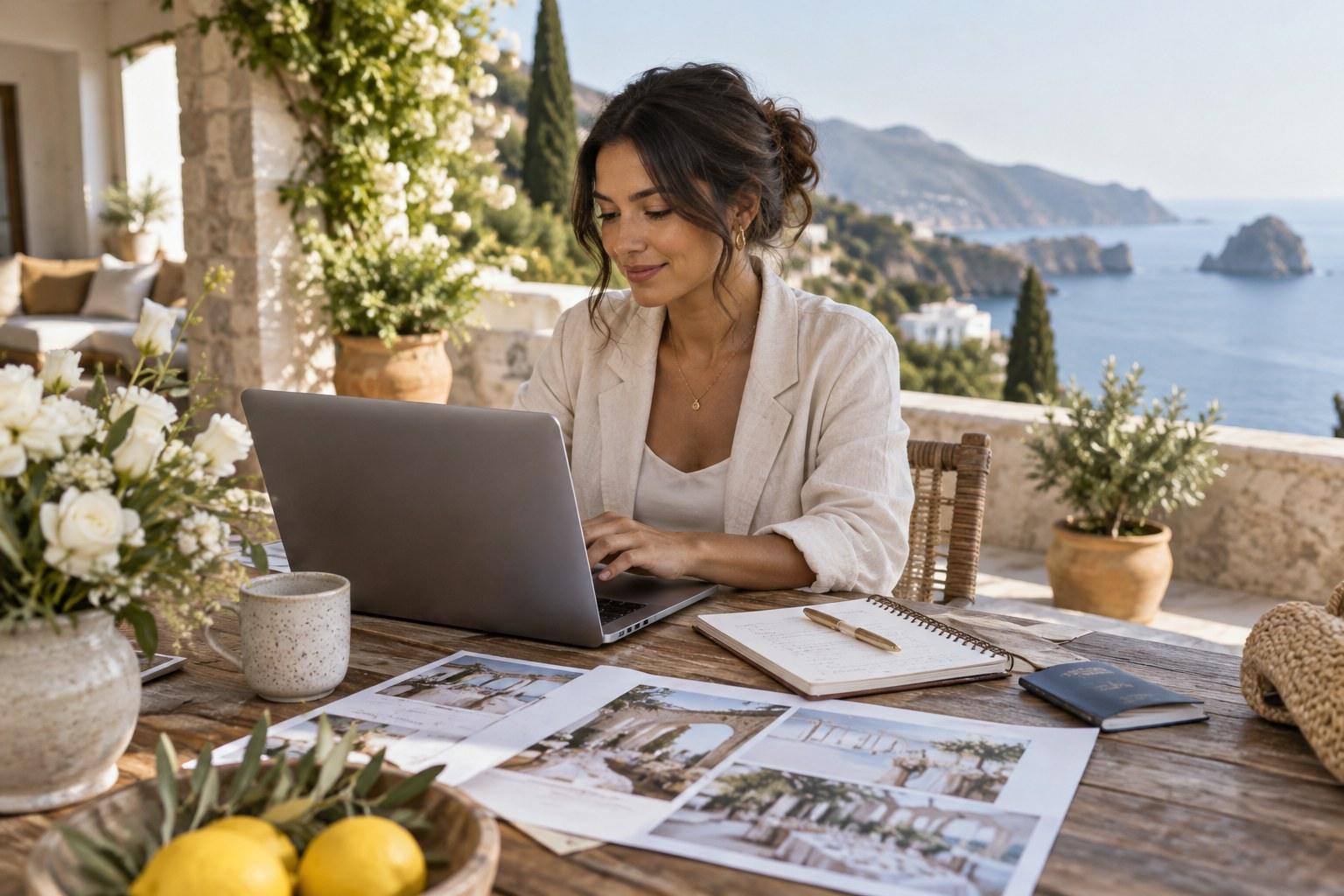 planner preparing a destination wedding planner fees proposal