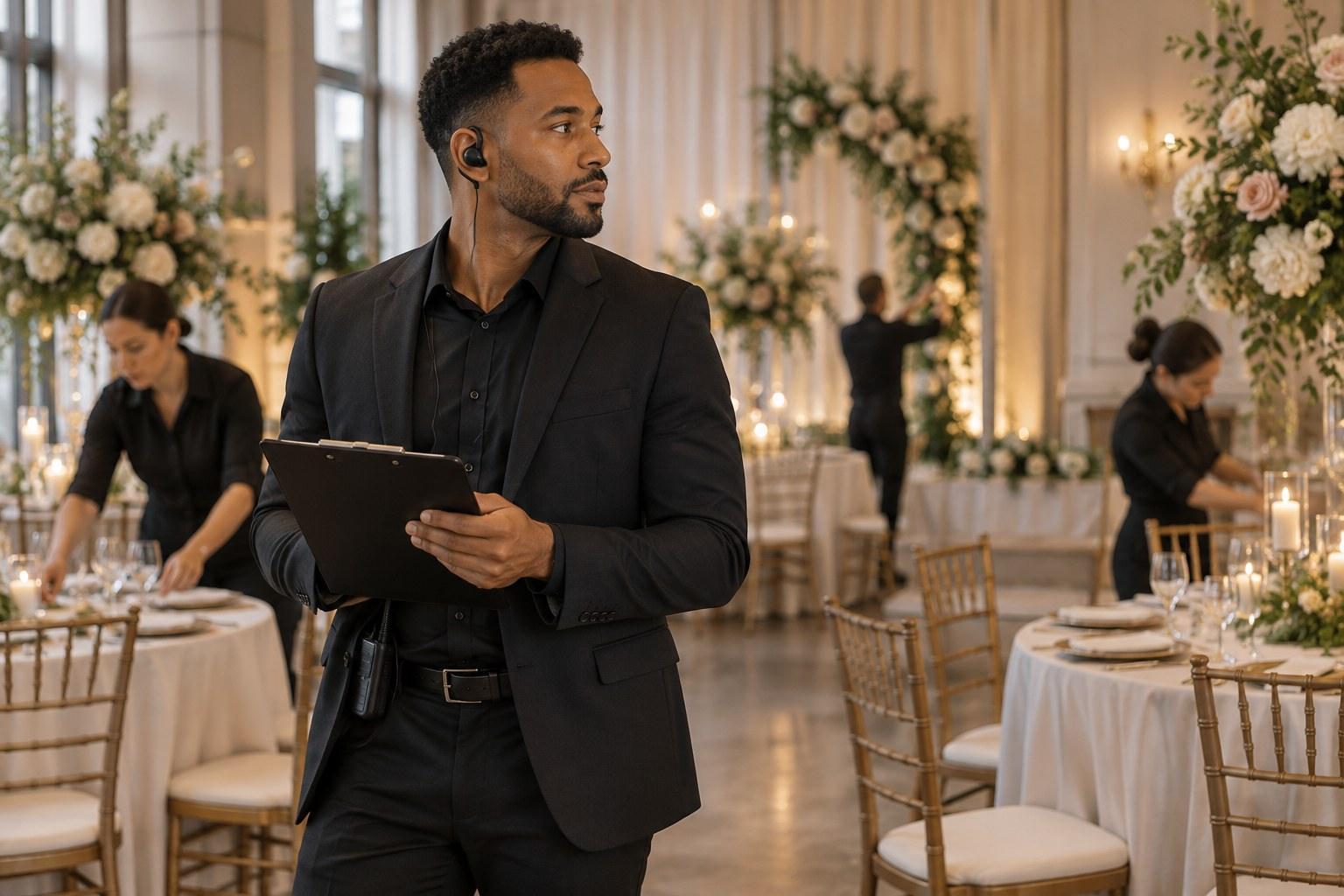 Wedding Academy | Do You Need a Certificate to Be a Wedding Planner? My Honest Answer certified wedding planner working at a wedding venue