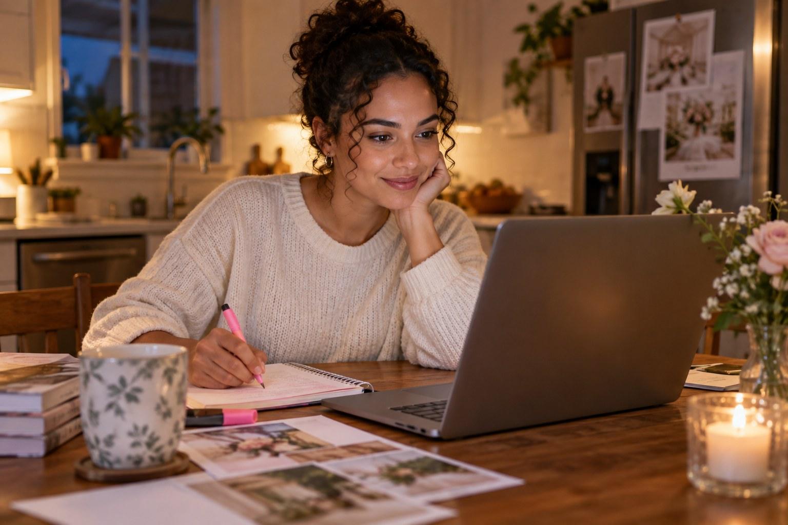 Wedding Academy | Online Certificate vs Diploma for Wedding Planners: Which Do You Actually Need? student comparing an online certificate vs diploma for wedding planning