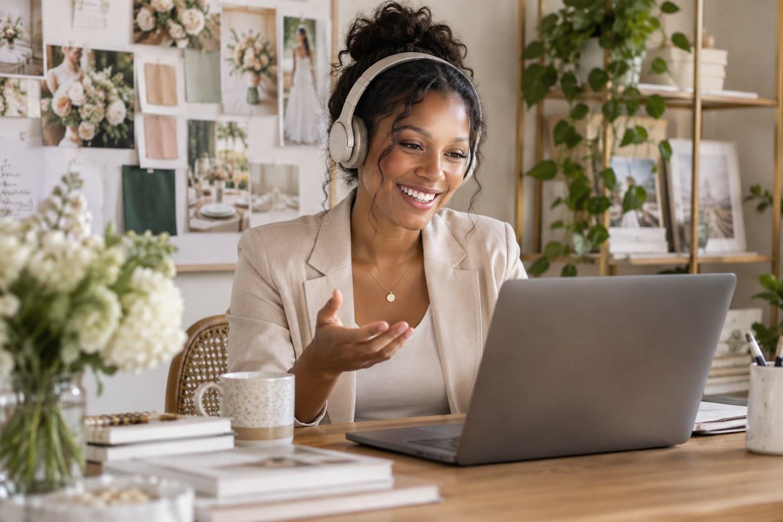 wedding planner on a discovery call turning an enquiry into a booking