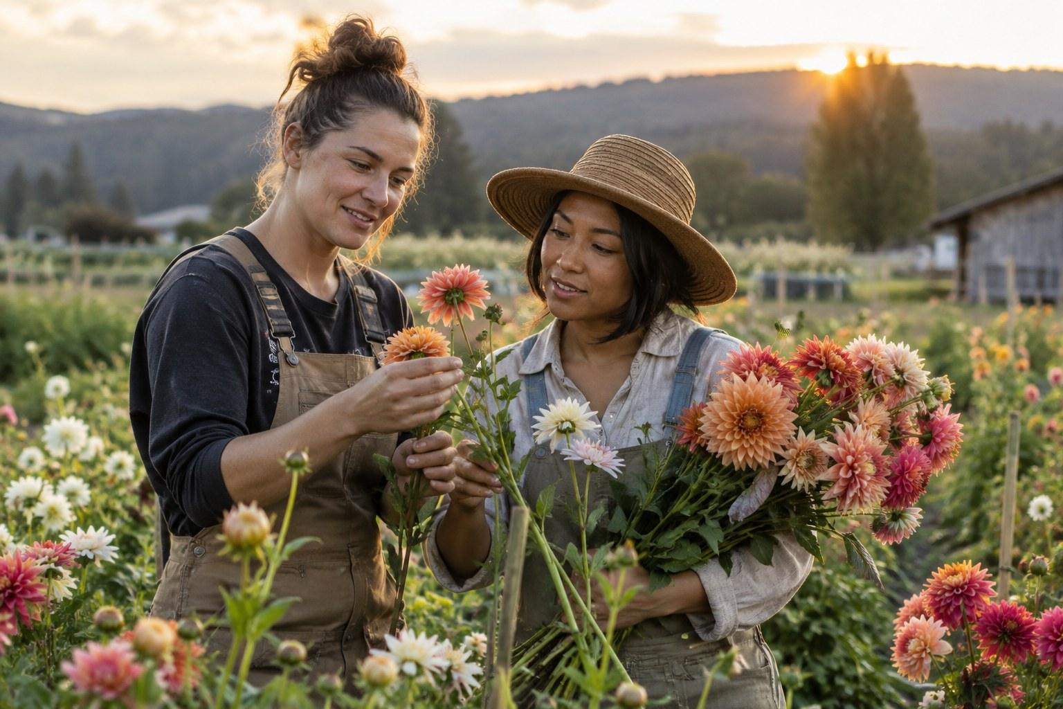 Wedding Academy | Wedding Flower Sourcing: Local vs Imported Blooms Explained wedding florist sourcing flowers from a local grower