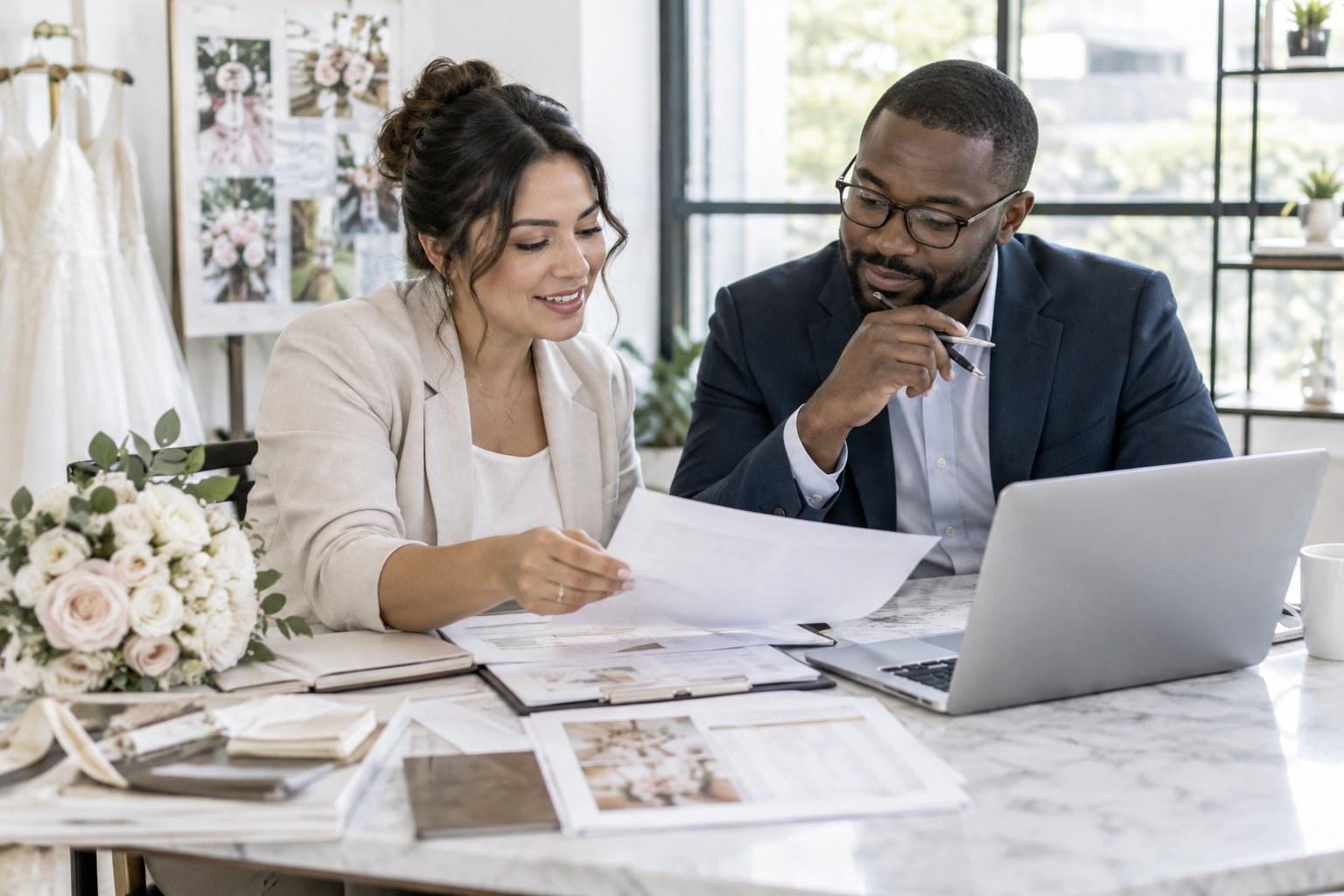 Wedding Academy | Sole Trader or Company? How I'd Think About Your Wedding Business Structure wedding planner discussing business structure with an accountant