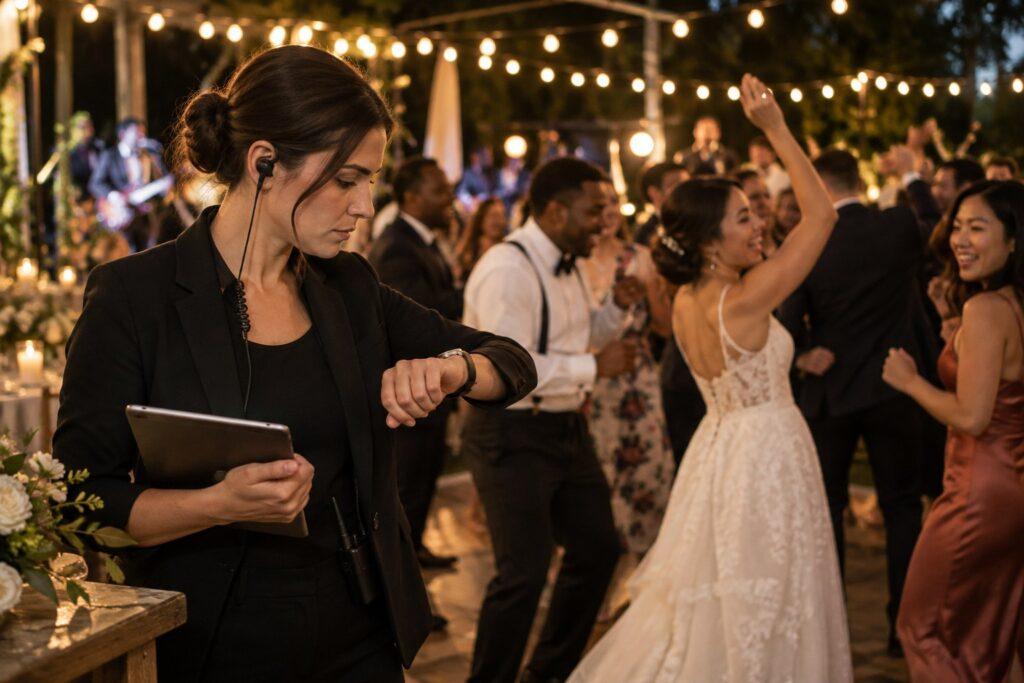 Wedding planner overtime during a late-running reception wedding planner overtime during a late-running reception