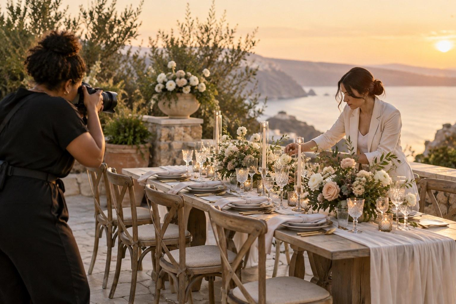 styled shoot created for wedding planner press features